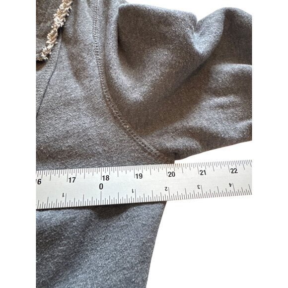 Anthropologie Millard Fillmore MF-13 Gray Cotton Long Coat M Boho Hippie Y2K - Picture 9 of 10